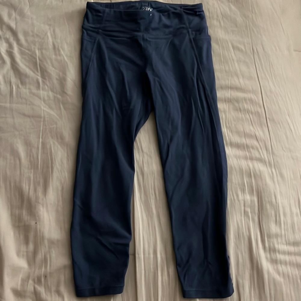 Athleta girl blue/purple capri L/12 kids